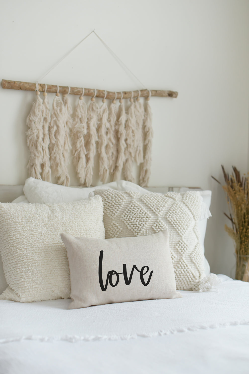 Love Pillow Cursive