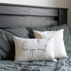 Love You Most Handwritten Pillow