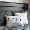 Modern Zip Code Pillow