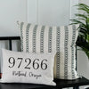 Modern Zip Code Pillow